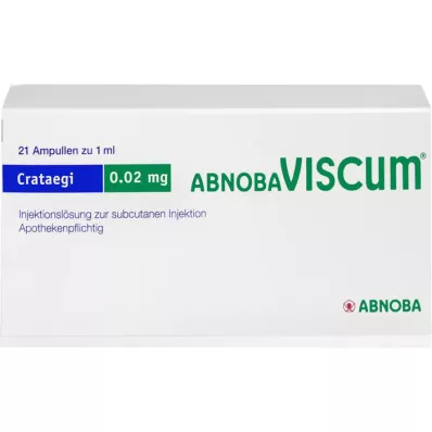 ABNOBAVISCUM Crataegi 0,02 mg ampuller, 21 st
