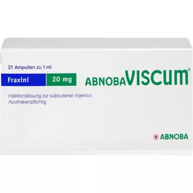 ABNOBAVISCUM Fraxini 20 mg ampuller, 21 st
