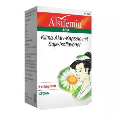 ALSIFEMIN 100 Klimataktiverande med soja 1x1 kapslar, 90 kapslar ALSIFEMIN 100 Klimataktiverande med soja 1x1 kapslar, 90 kapslar