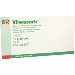 VLIWASORB superabsorb.absorb.comp.sterile 10x20 cm, 10 st