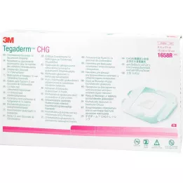 TEGADERM 3M CHG I.V. fixeringsbandage 10x12 cm 1658R, 25 st