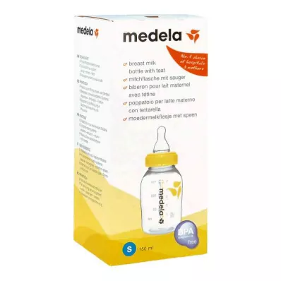 MEDELA Mjölkflaska 150 ml med napp, 1 st MEDELA Mjölkflaska 150 ml med napp, 1 st