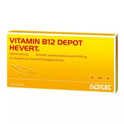 VITAMIN B12 DEPOT Hevert ampuller, 10 st