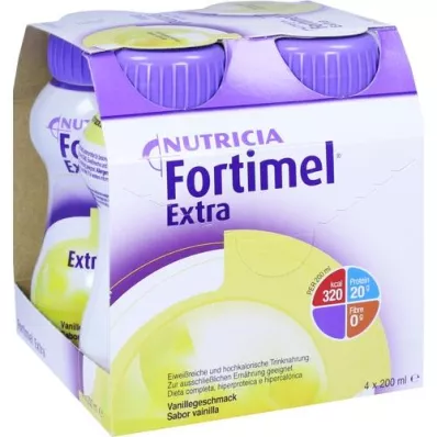 FORTIMEL Extra vaniljsmak, 4X200 ml