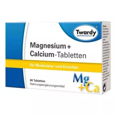 MAGNESIUM+CALCIUM tabletter, 60 st