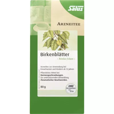 BIRKENBLÄTTER Ekologiskt te Betulae folium Salus, 80 g