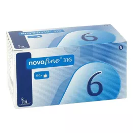 NOVOFINE 6 kanyler 0,25x6 mm, 100 st