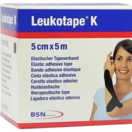 LEUKOTAPE K 5 cm svart, 1 st