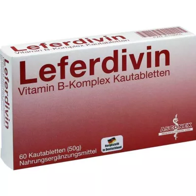 LEFERDIVIN Tuggtablett med vitamin B-komplex, 60 st