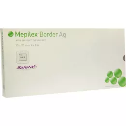 MEPILEX Border Ag skumförband 10x20 cm sterilt, 5 st