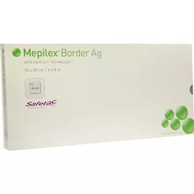 Mepilex Border Ag bandage 10x20cm, 5 st