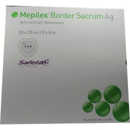 MEPILEX Border Sacrum Ag skumförband 20x20 cm ster., 5 st