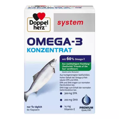 Doppelherz system Omega-3 koncentratkapslar, 60 st