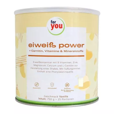 FOR YOU protein power vaniljpulver, 750 g