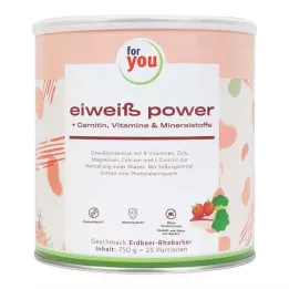 FOR YOU protein power jordgubbspulver, 750 g