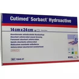 CUTIMED Sorbact Hydroaktiva kompresser 14x24 cm, 10 st