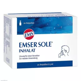 EMSER Inhalationslösning av saltlösning för nebulisator, 20 st