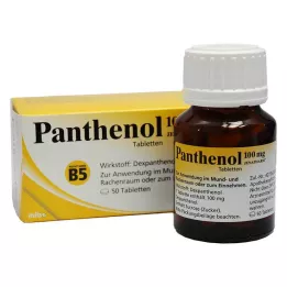 PANTHENOL 100 mg Jenapharm tabletter, 50 st