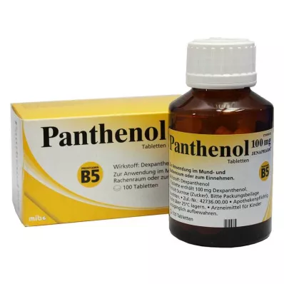 PANTHENOL 100 mg Jenapharm tabletter, 100 st