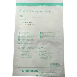 ASKINA Plum-grit sterila kompresser för slingbinda, 20 st