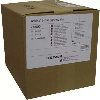 ASKINA Plommonstora, icke-sterila kompresser av slinggaze, 2 x 500 st ASKINA Plommonstora, icke-sterila kompresser av slinggaze, 2 x 500 st