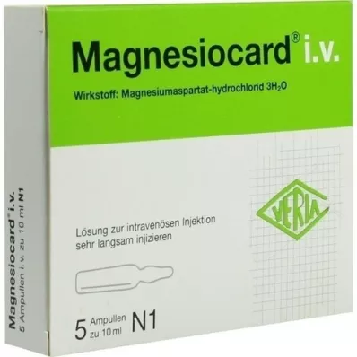 MAGNESIOCARD i.v. injektionsvätska, lösning, 5X10 ml