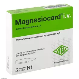 MAGNESIOCARD i.v. injektionsvätska, lösning, 5X10 ml