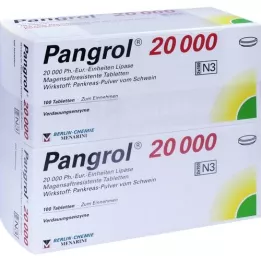 PANGROL 20 000 enterotabletter, 200 st