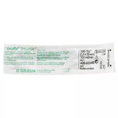 VASOFIX Brun slang 18 G 33 mm grön/vit, 1 st VASOFIX Brun slang 18 G 33 mm grön/vit, 1 st