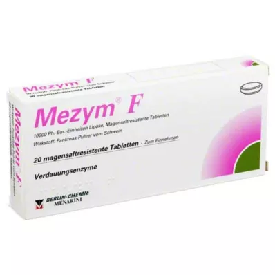 Mezym F gastroresistenta tabletter, 20 st