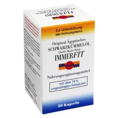 SCHWARZKÜMMELÖL Immerfit Kapslar, 50 Kapslar