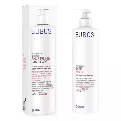 EUBOS FLÜSSIG röd m.fräsch doft m.dispenser, 400 ml