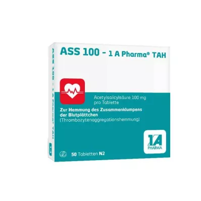 ASS 100-1A Pharma TAH Tabletter, 50 st ASS 100-1A Pharma TAH Tabletter, 50 st