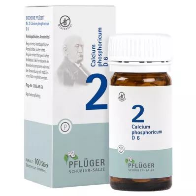 Biochemistry Pflueger 2 Calcium phosphoricum D 6 tabletter, 100 st