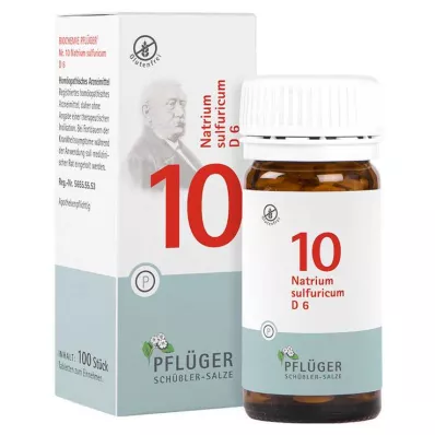 Biochemistry Pflueger 10 Natrum sulfuricum D 6 tabletter, 100 st Biochemistry Pflueger 10 Natrum sulfuricum D 6 tabletter, 100 st