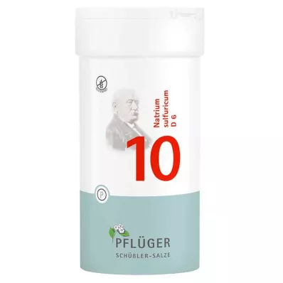 Biochemistry Pflueger 10 Natrum sulfuricum D 6 tabletter, 400 st Biochemistry Pflueger 10 Natrum sulfuricum D 6 tabletter, 400 st