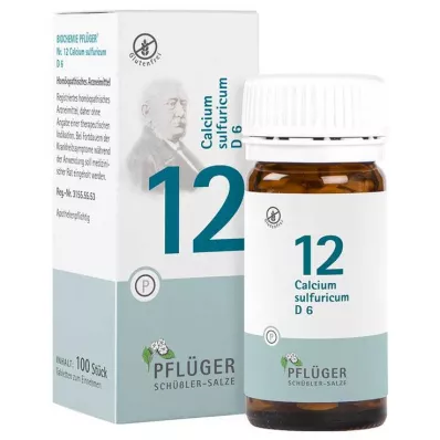 BIOCHEMIE Ploughmans gips 12 Calcium sulfuricum D 6 tbl, 100 st BIOCHEMIE Ploughmans gips 12 Calcium sulfuricum D 6 tbl, 100 st
