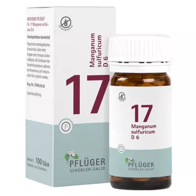 Biochemistry Pflueger 17 Manganum sulfuricum D 6 tabletter, 100 st