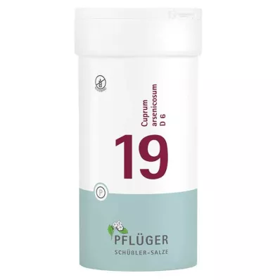Biochemistry Pflueger 19 Cuprum arsenicosum D 6 tabletter, 400 st Biochemistry Pflueger 19 Cuprum arsenicosum D 6 tabletter, 400 st