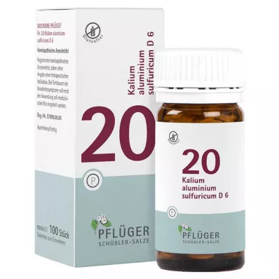Biochemistry Pflueger 20 Kaliumaluminiumsulfuricum D 6 tabletter, 100 st Biochemistry Pflueger 20 Kaliumaluminiumsulfuricum D 6 tabletter, 100 st