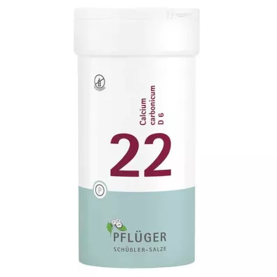 Biochemistry Pflueger 22 Calcium carbonicum D 6 tabletter, 400 st Biochemistry Pflueger 22 Calcium carbonicum D 6 tabletter, 400 st