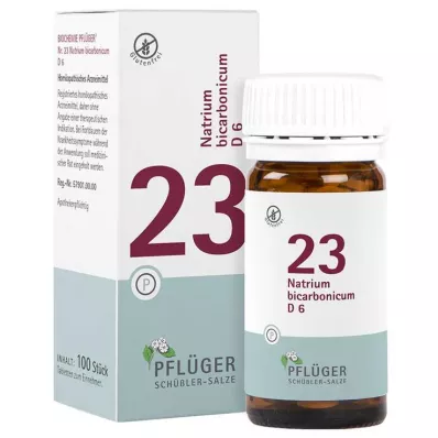 Biochemistry Pflueger 23 natriumbikarbon.D 6 tabletter, 100 st Biochemistry Pflueger 23 natriumbikarbon.D 6 tabletter, 100 st
