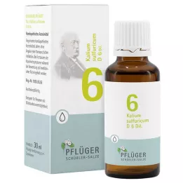 BIOCHEMIE Ploughmans 6 Kalium sulphuricum D 6 droppar, 30 ml