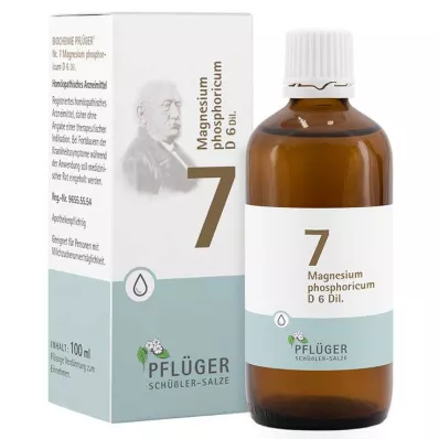 Biochemistry Pflueger 7 Magnesium phosphoricum D 6 droppar, 100 ml