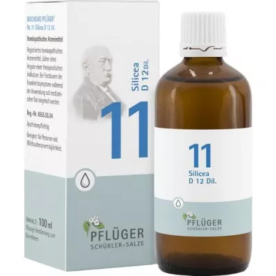 BIOCHEMIE Ploughmans 11 Silicea D 12 droppar, 100 ml