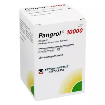 PANGROL 10 000 hårda kapsyler med enteric-coated pell, 100 st