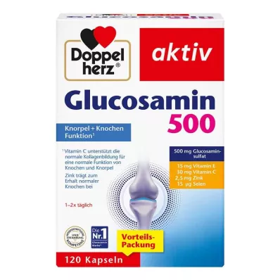 DOPPELHERZ Glukosamin 500 kapslar, 120 kapslar