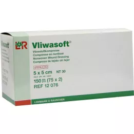 VLIWASOFT Fleece-kompresser 5x5 cm sterila 4 l., 150 st