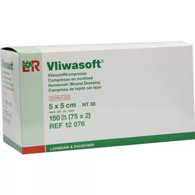 VLIWASOFT Fleece-kompresser 5x5 cm sterila 4 l., 150 st VLIWASOFT Fleece-kompresser 5x5 cm sterila 4 l., 150 st