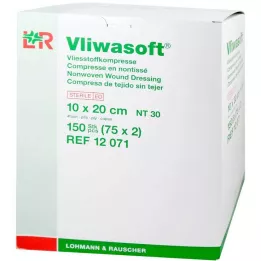 VLIWASOFT Fleece-kompresser 10x20 cm sterila 4 l., 150 st